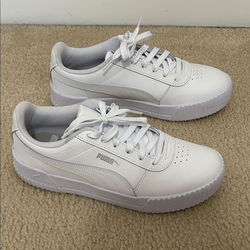 Puma Classic White Leather Sneakers